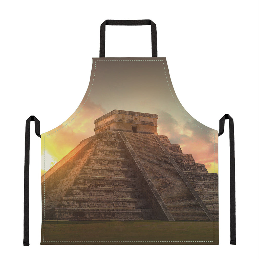 Mayan Pyramid Print Apron