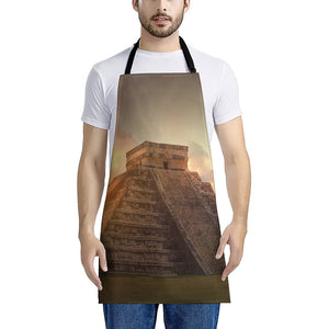 Mayan Pyramid Print Apron