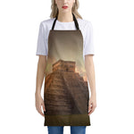 Mayan Pyramid Print Apron