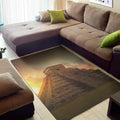 Mayan Pyramid Print Floor Mat