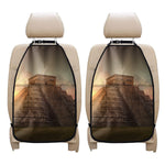 Mayan Pyramid Print Car Seat Organizers