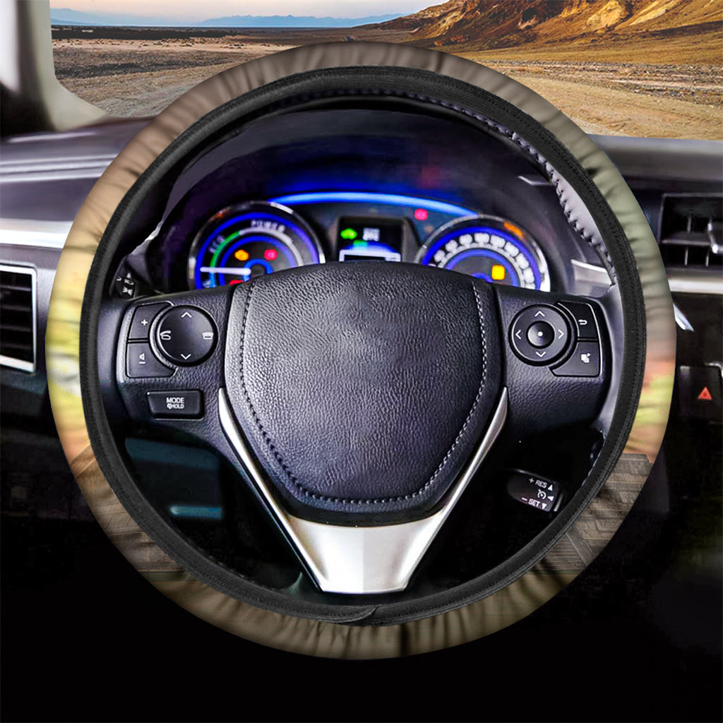 Mayan Pyramid Print Car Steering Wheel Cover