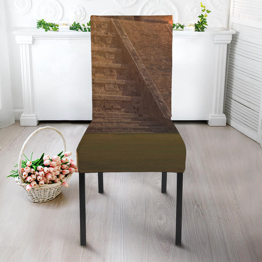 Mayan Pyramid Print Dining Chair Slipcover