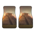 Mayan Pyramid Print Front Car Floor Mats