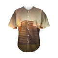 Mayan Pyramid Print Men's Baseball Jersey