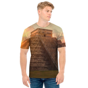 Mayan Pyramid Print Men's T-Shirt