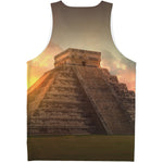 Mayan Pyramid Print Men's Tank Top