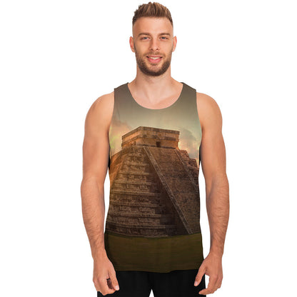 Mayan Pyramid Print Men's Tank Top