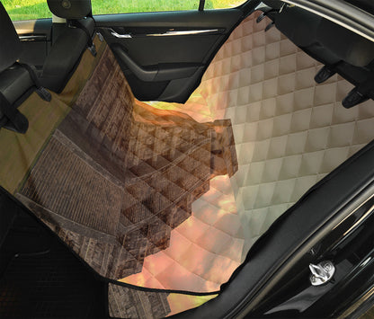 Mayan Pyramid Print Pet Car Back Seat Cover