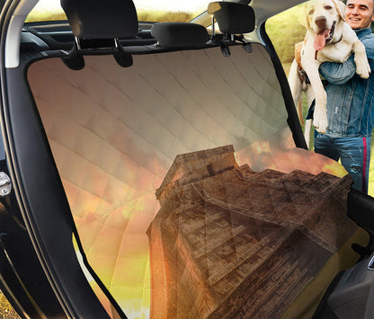 Mayan Pyramid Print Pet Car Back Seat Cover