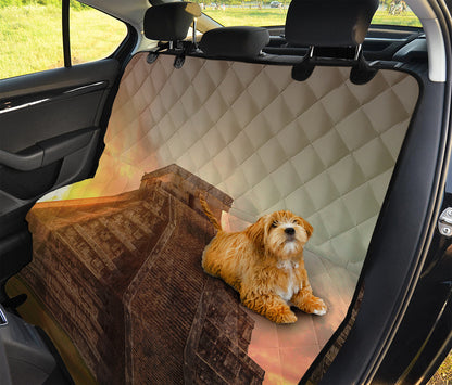 Mayan Pyramid Print Pet Car Back Seat Cover