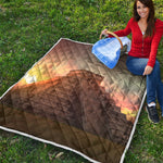 Mayan Pyramid Print Quilt