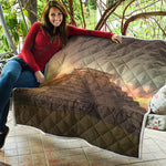 Mayan Pyramid Print Quilt