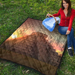 Mayan Pyramid Print Quilt