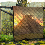 Mayan Pyramid Print Quilt
