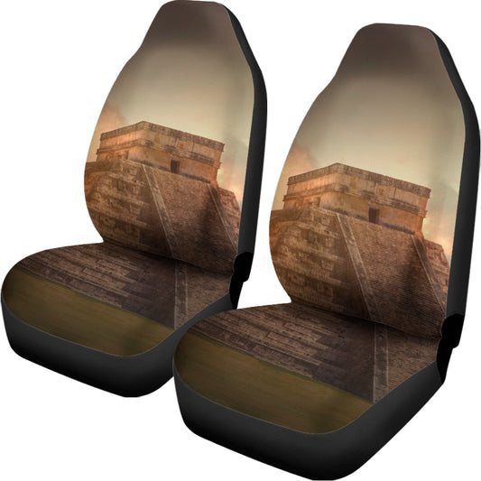 Mayan Pyramid Print Universal Fit Car Seat Covers