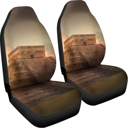 Mayan Pyramid Print Universal Fit Car Seat Covers