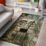Mayan Stone Print Area Rug