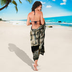 Mayan Stone Print Beach Sarong Wrap