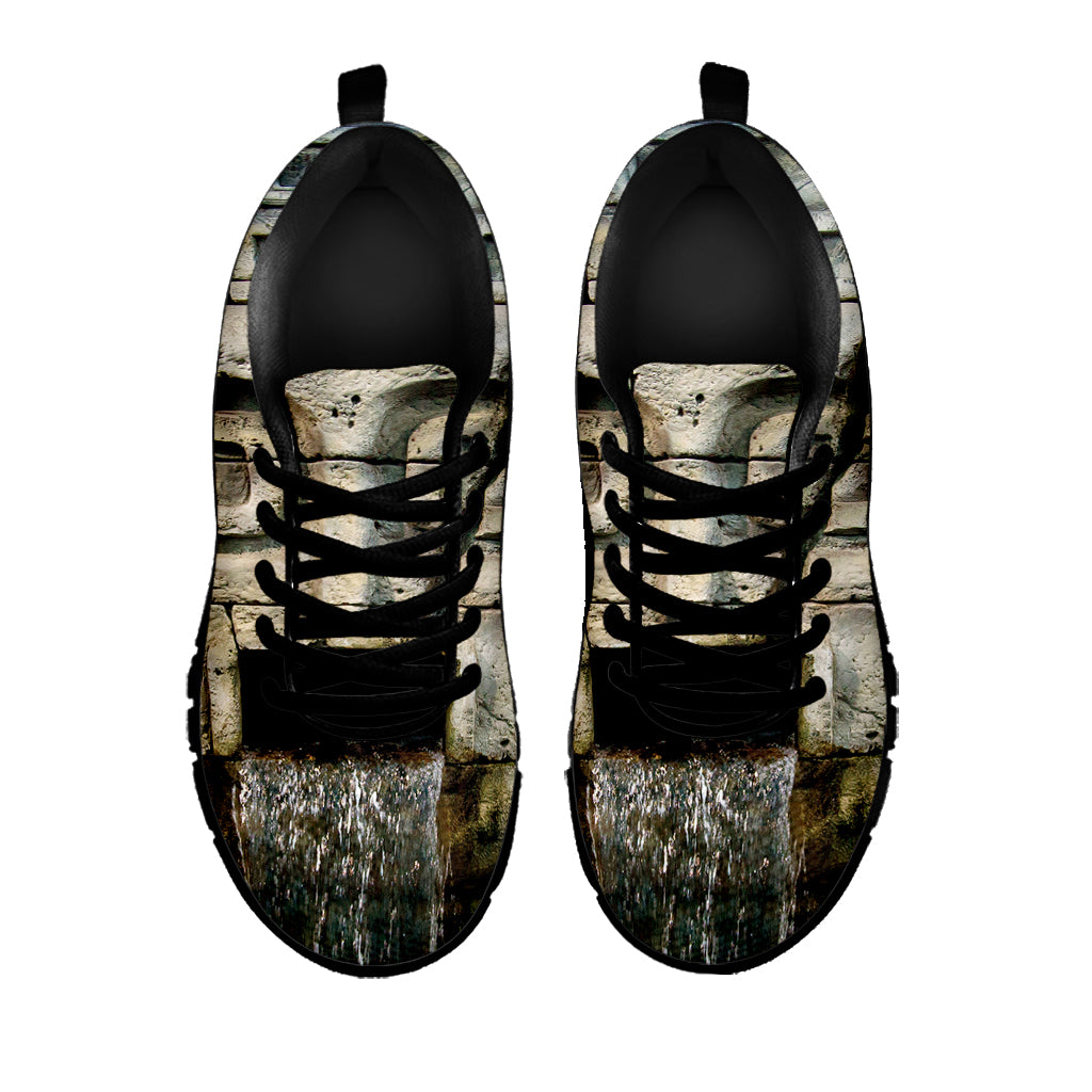 Mayan Stone Print Black Sneakers