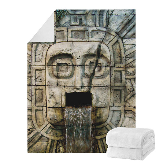 Mayan Stone Print Blanket