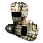 Mayan Stone Print Boxing Gloves