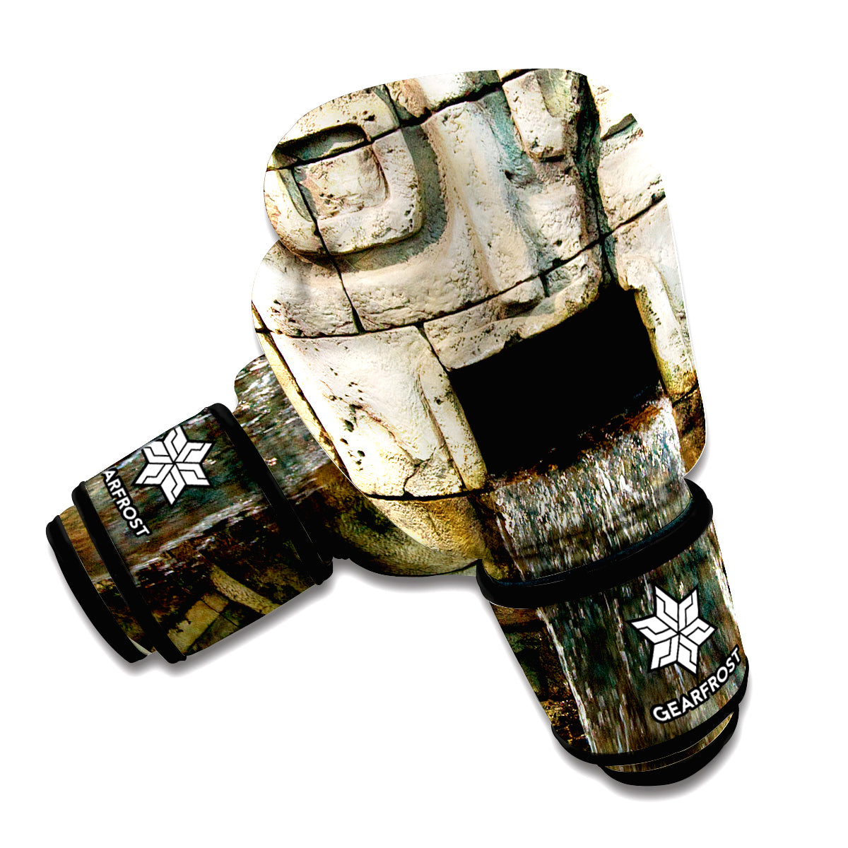Mayan Stone Print Boxing Gloves