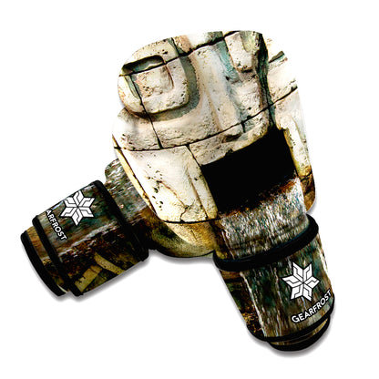Mayan Stone Print Boxing Gloves