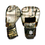 Mayan Stone Print Boxing Gloves