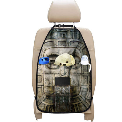 Mayan Stone Print Car Seat Organizers