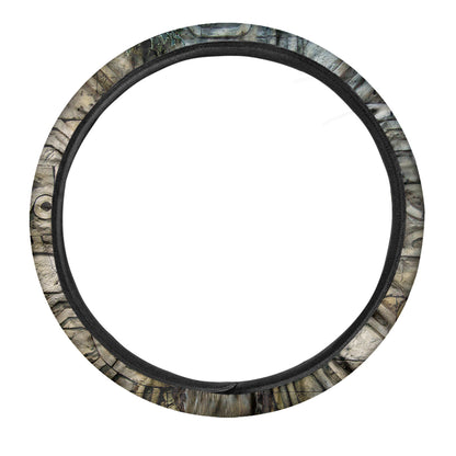 Mayan Stone Print Car Steering Wheel Cover