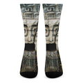 Mayan Stone Print Crew Socks