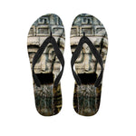 Mayan Stone Print Flip Flops