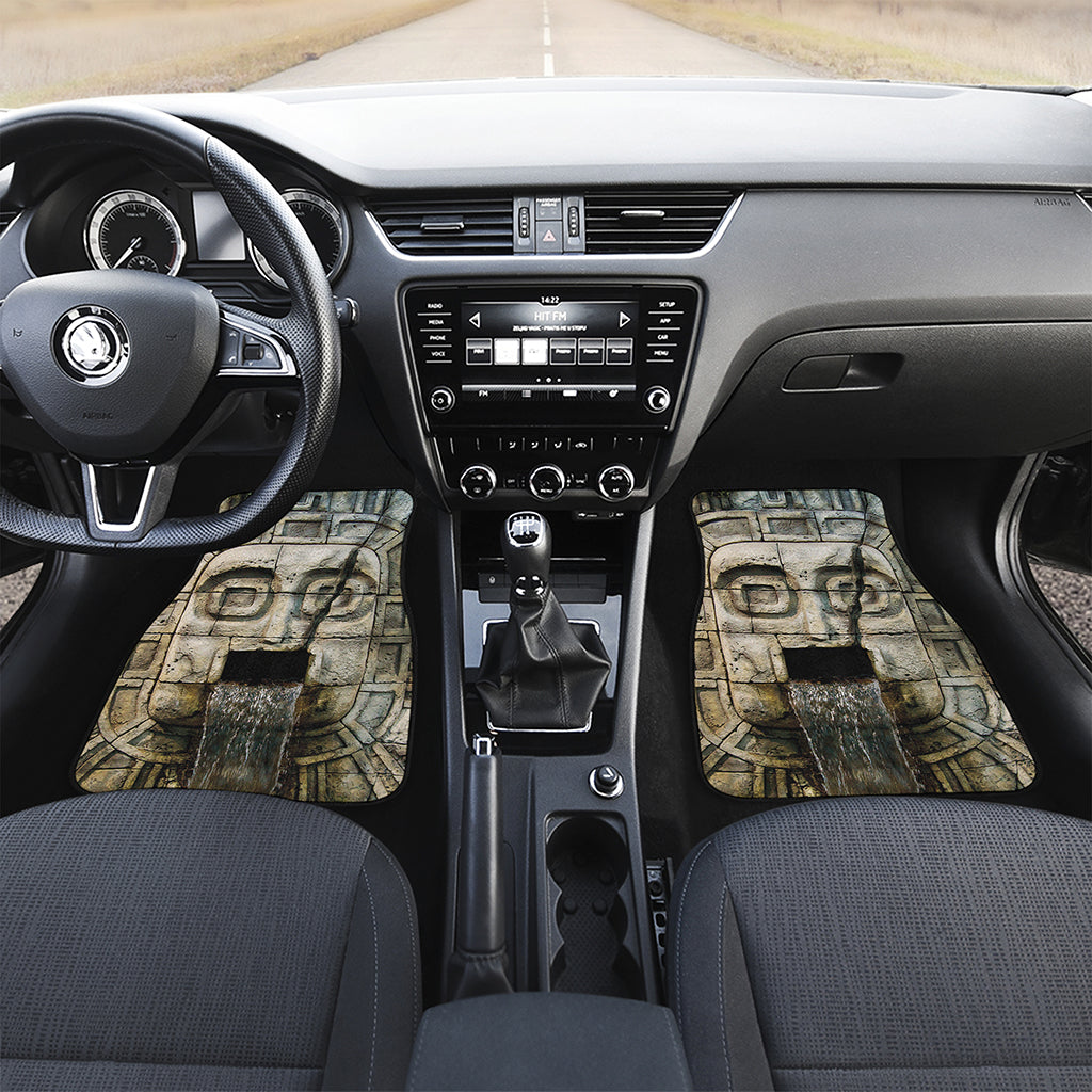 Mayan Stone Print Front Car Floor Mats