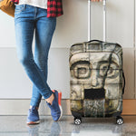 Mayan Stone Print Luggage Cover