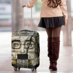 Mayan Stone Print Luggage Cover