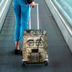 Mayan Stone Print Luggage Cover