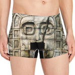 Mayan Stone Print Men's Boxer Briefs