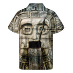 Mayan Stone Print Men's Short Sleeve Shirt