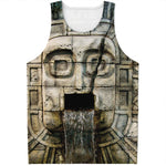 Mayan Stone Print Men's Tank Top