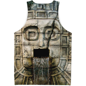 Mayan Stone Print Men's Tank Top