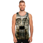 Mayan Stone Print Men's Tank Top
