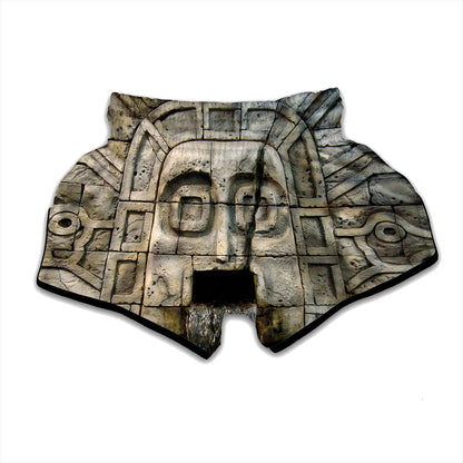 Mayan Stone Print Muay Thai Boxing Shorts