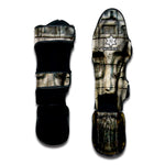 Mayan Stone Print Muay Thai Shin Guard