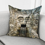 Mayan Stone Print Pillow Cover