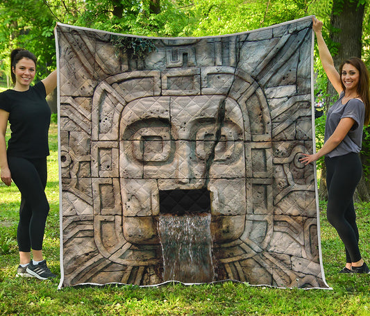Mayan Stone Print Quilt