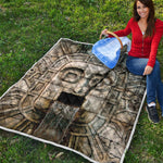 Mayan Stone Print Quilt