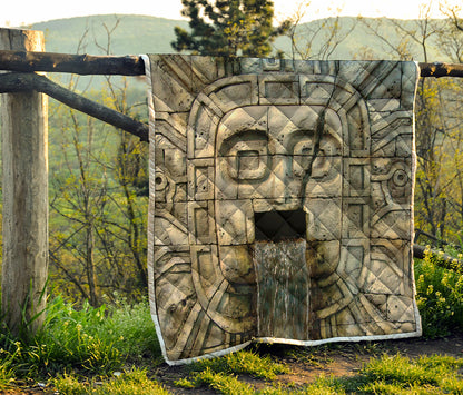 Mayan Stone Print Quilt