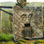 Mayan Stone Print Quilt