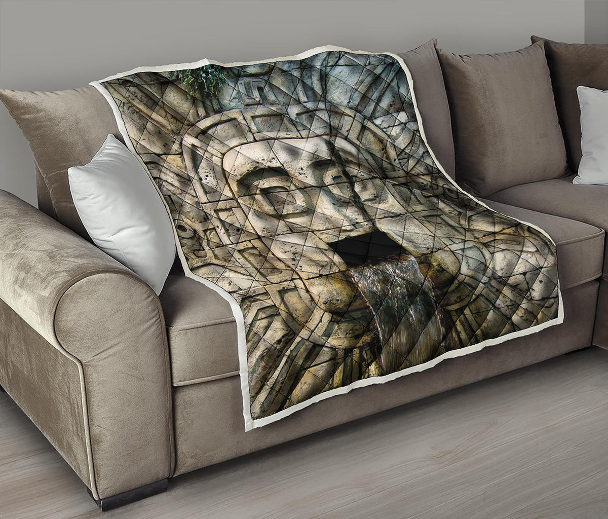 Mayan Stone Print Quilt